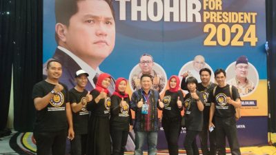 Relawan Deklarasi Nasional Erick Thohir for President 2024 di Surabaya, Ketum Partai UKM Indonesia Ucapkan Selamat