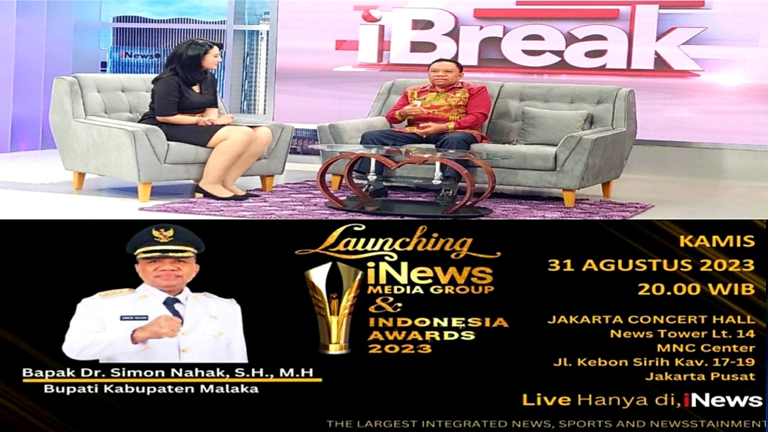 Bupati Malaka Dr. Simon Nahak Akan Hadir Dalam Indonesia Awards 2023 dan Launching iNews Media Group