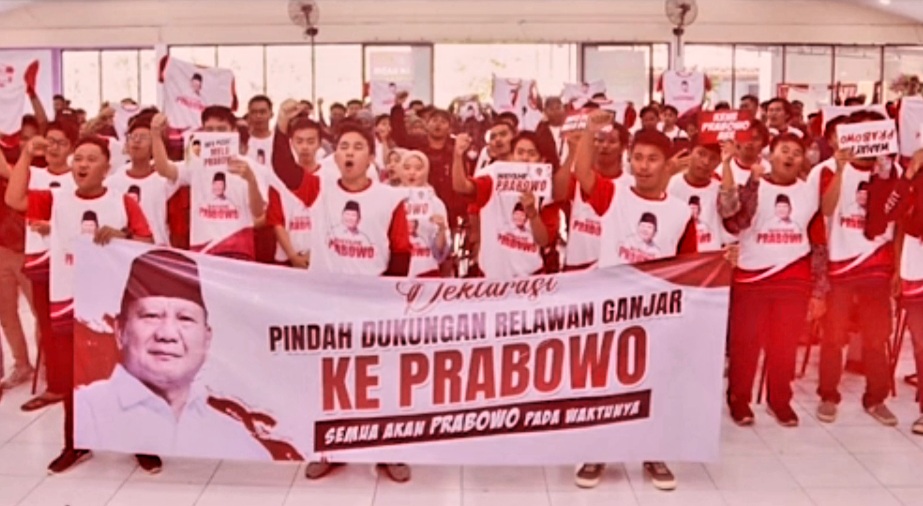 Tak Ingin Terlibat Kampanye Negatif, Relawan Milenial Ganjar Pranowo di Jatim Alihkan Dukungan ke Prabowo