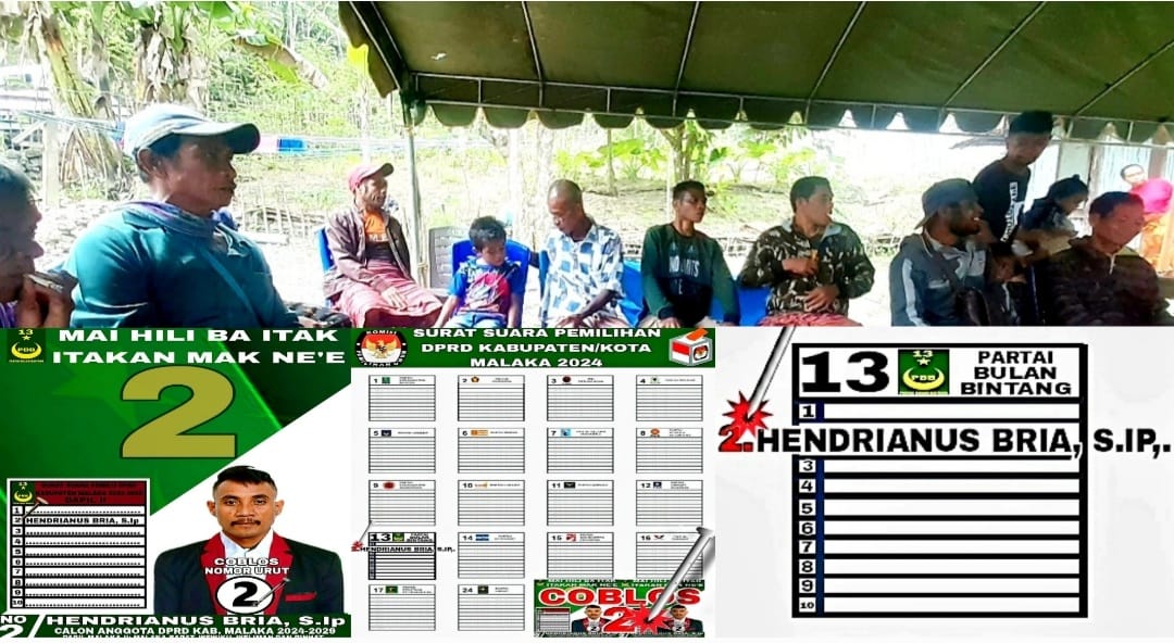 Dinilai Figur Pro Rakyat, Tim Relawan Siap Menangkan Hendrianus Bria Jadi DPRD Malaka