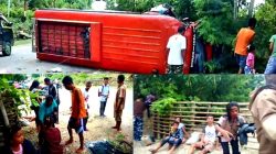Berikut 18 Orang Yang Terluka Saat Penampakan Kecelakaan Bus Terbalik di Takari